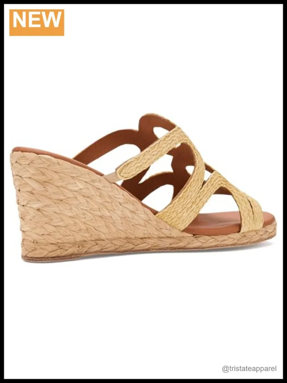 Womens Neena Espadrille Wedge Sandals Slip On Geometric